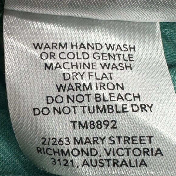 Tiger Mist Teal Wrap Crop Top - Picture 11 of 12